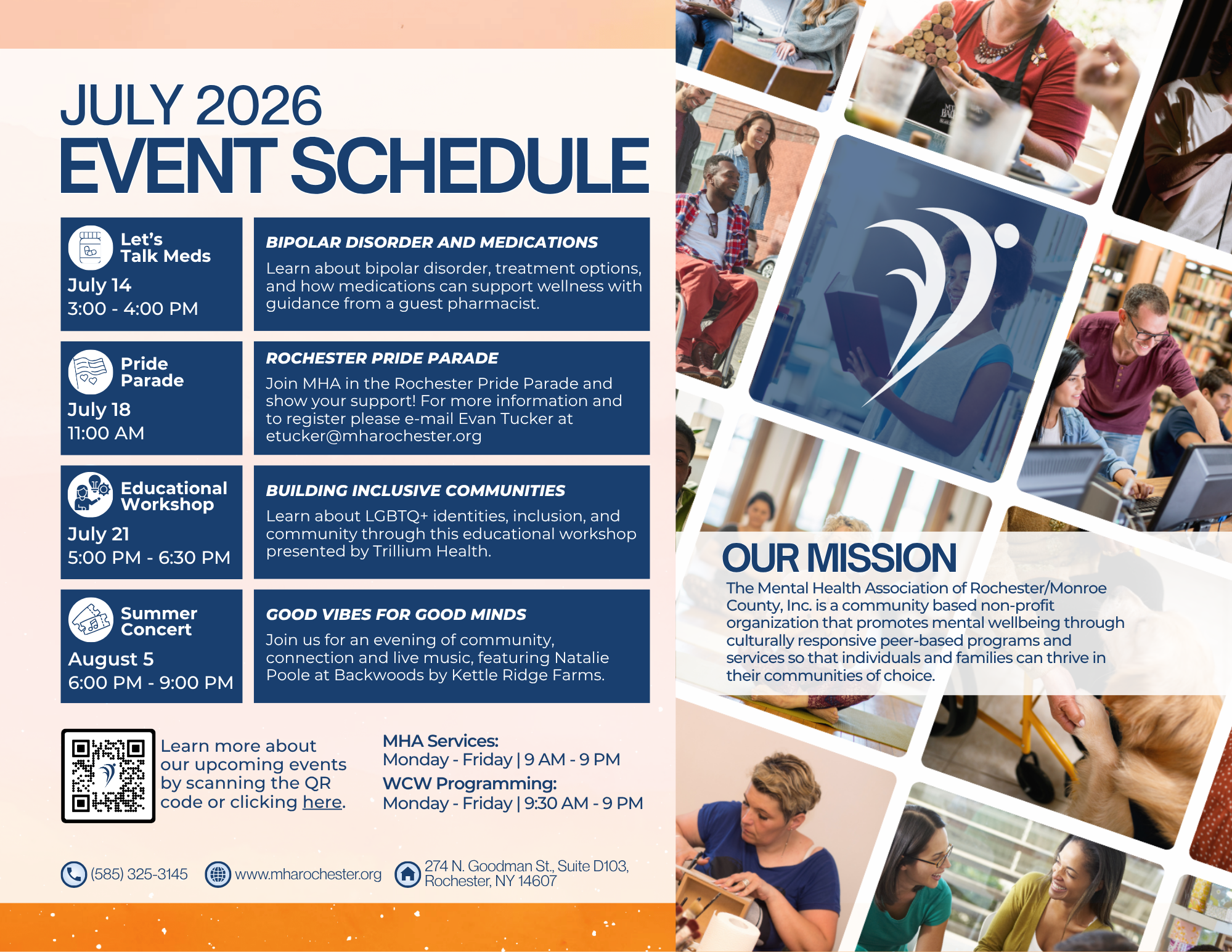 July 2026 Community Calendar of Events at MHA page 2