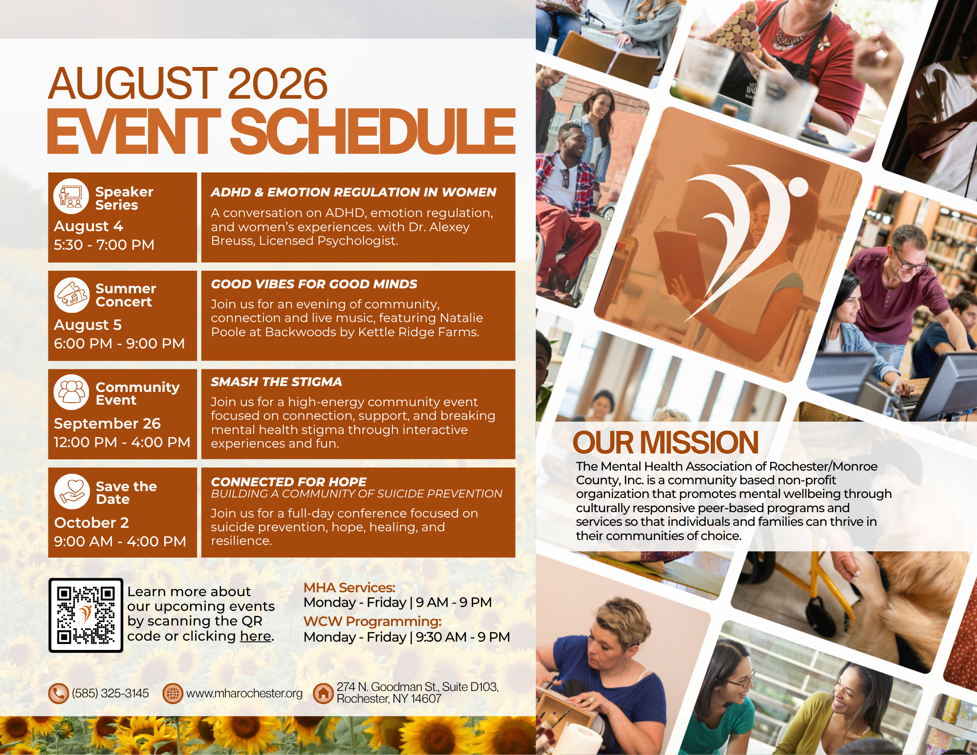 August Events Page
