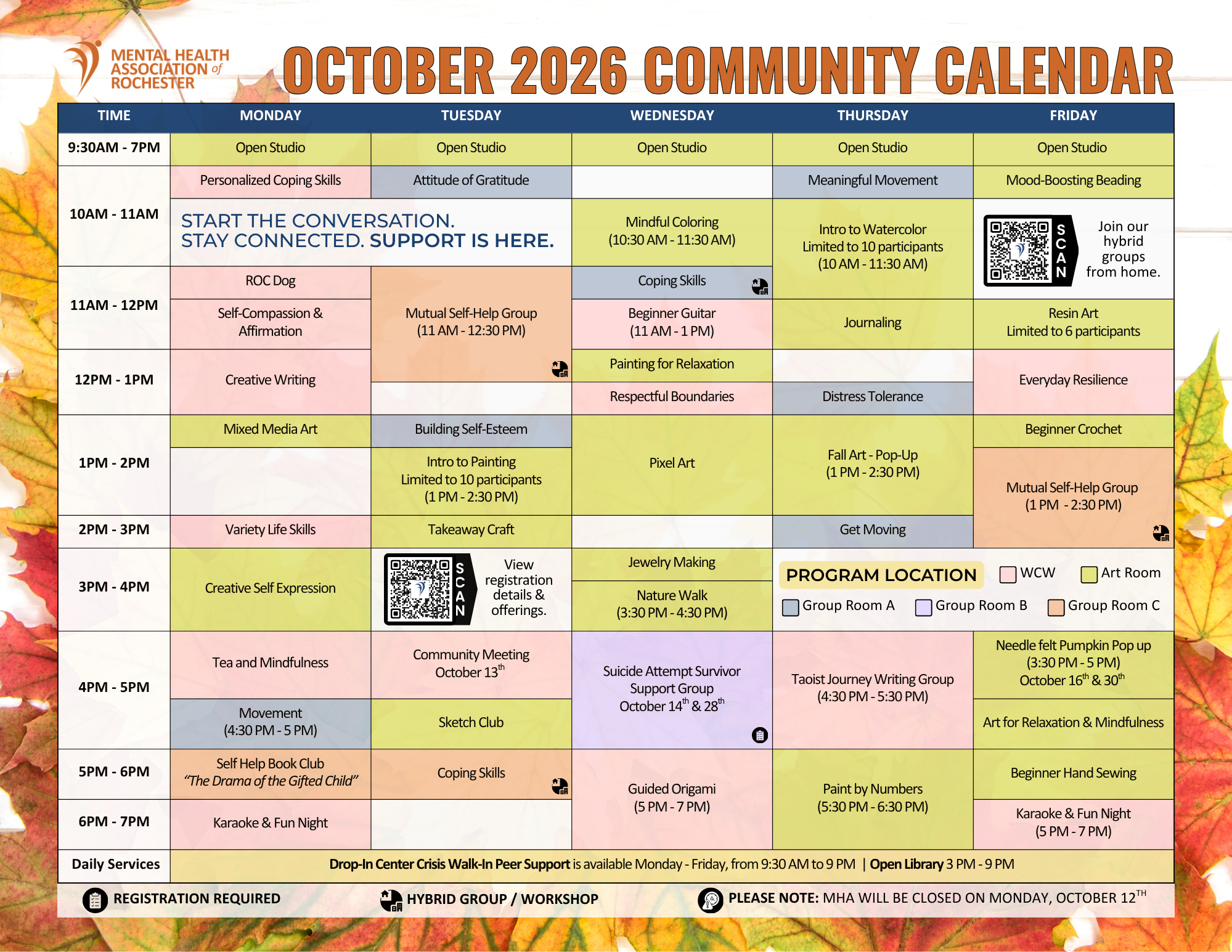 October Calendar