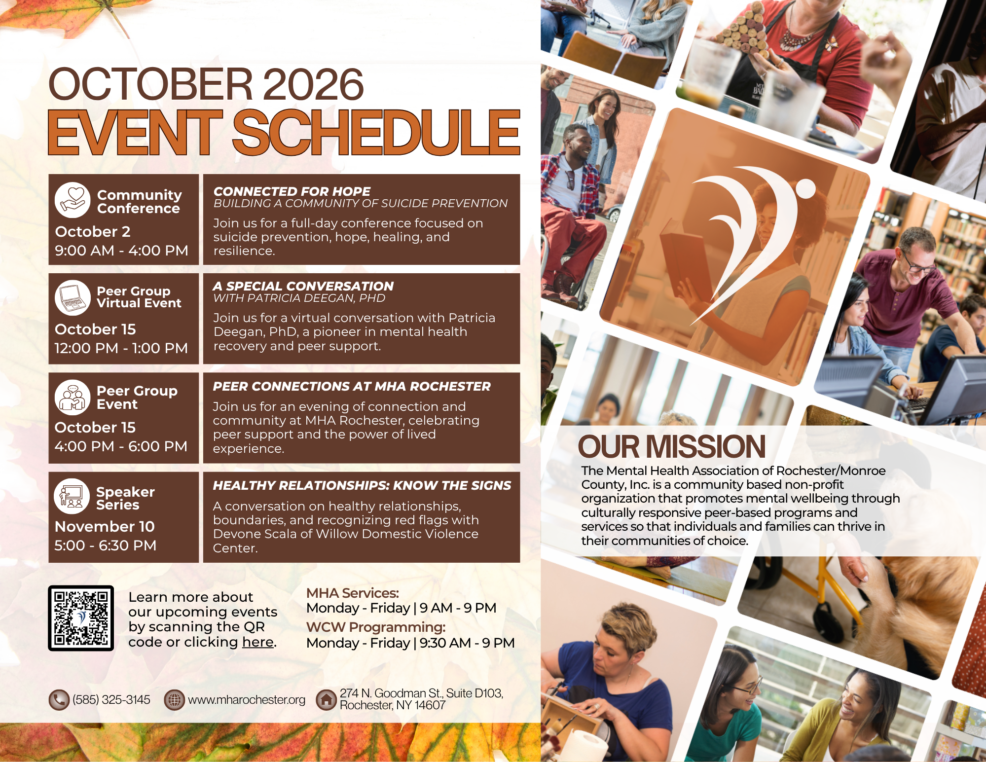 October Calendar of Events